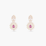 Necklaces Pink Serenity Multi-Layered Silver CZ Necklace Set