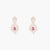 Pink Serenity Multi-Layered Silver CZ Necklace Set