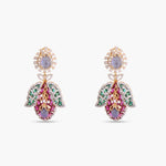 Necklace Floral Brocade Statement Silver Necklace Set