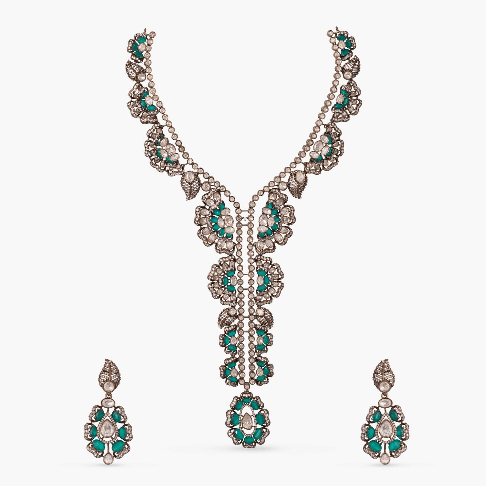 Exquisite Moissanite Silver Lariat Necklace