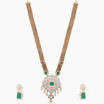 Necklace Aloka Silver CZ Necklace set