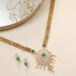 Necklace Aloka Silver CZ Necklace set