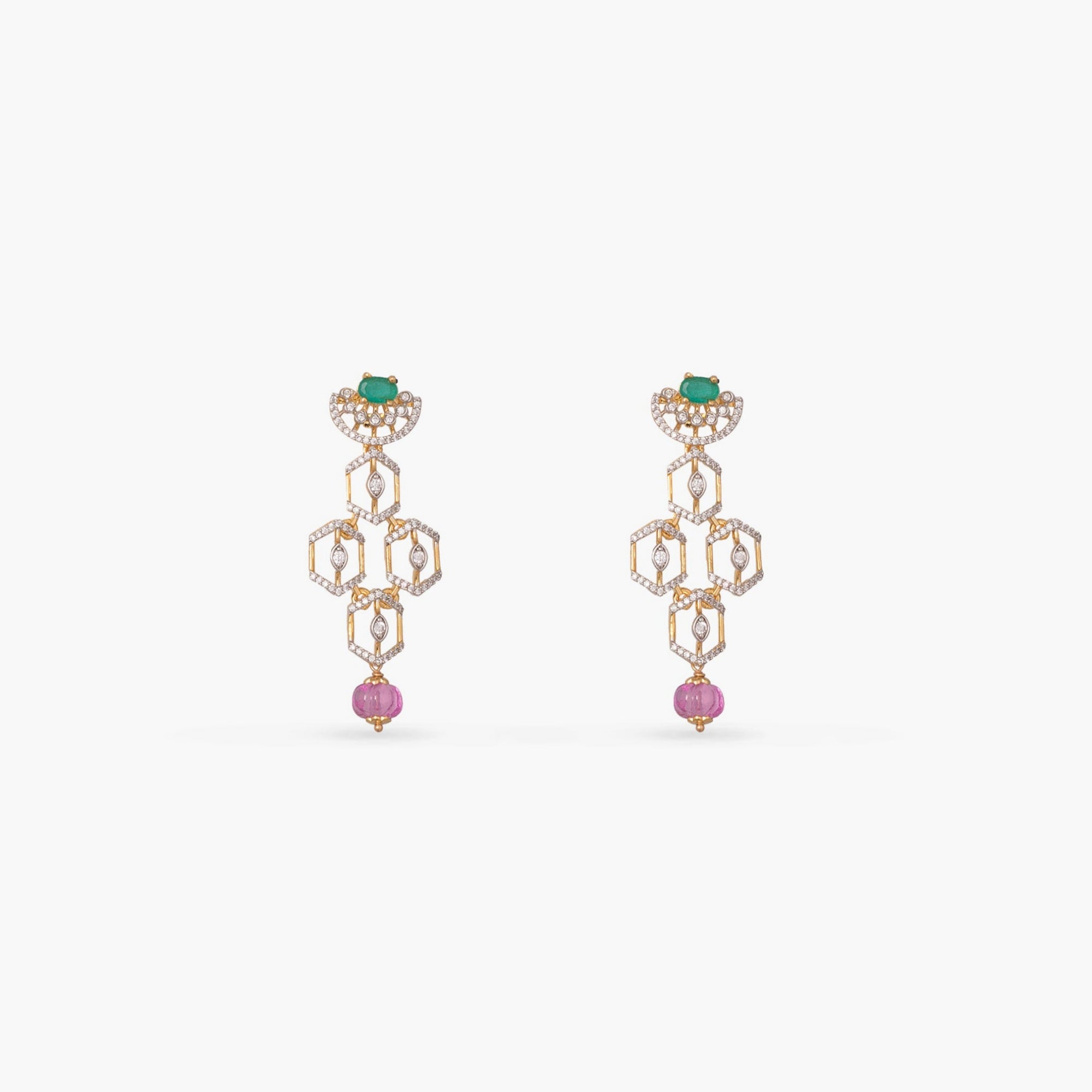 Prisha CZ Silver Choker Set