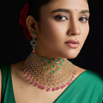 Choker Prisha CZ Silver Choker Set