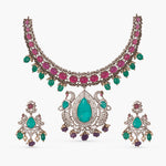 Necklace Vamika Moissanite Silver Necklace Set