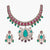Vamika Moissanite Silver Necklace Set