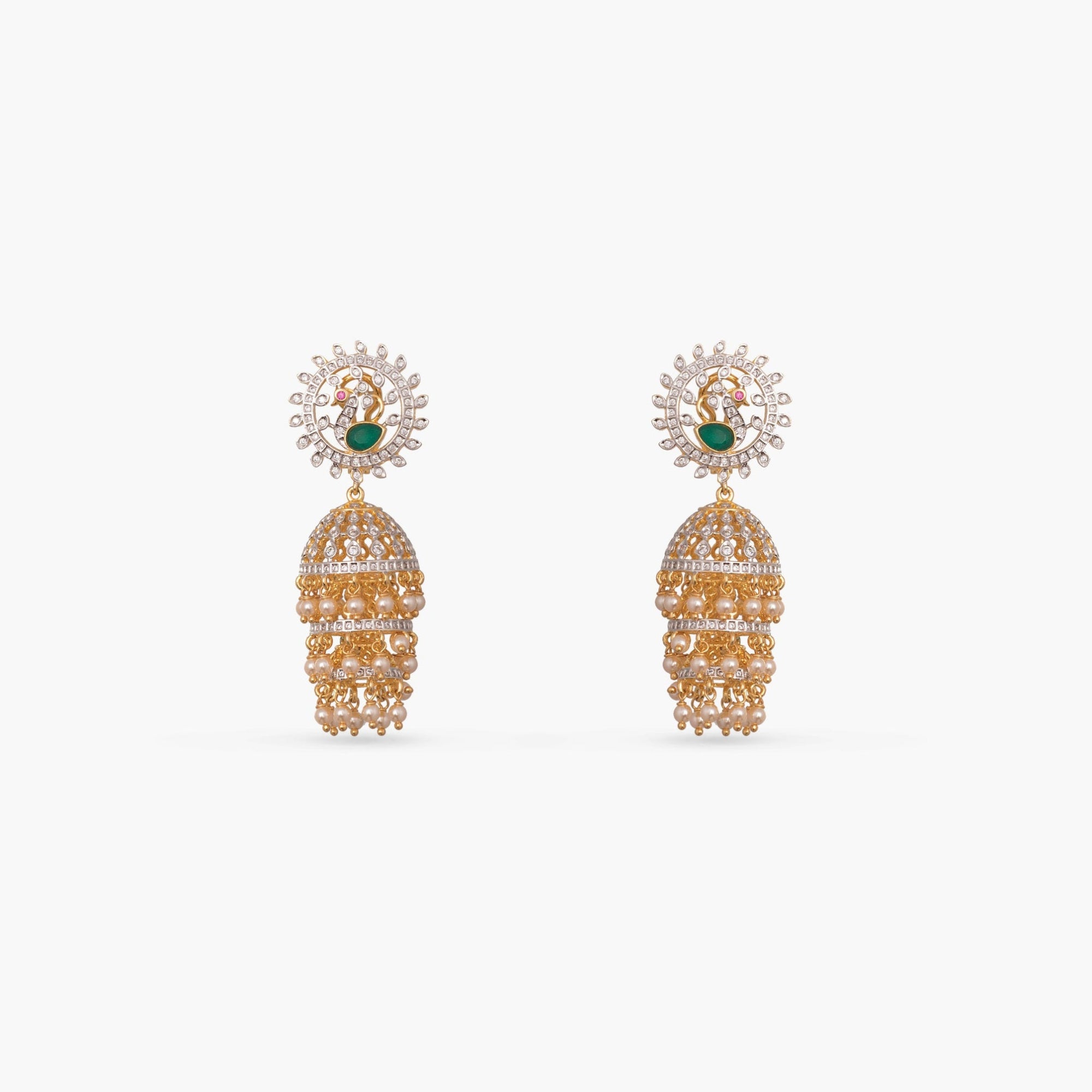 Aarvi CZ Silver Necklace Set