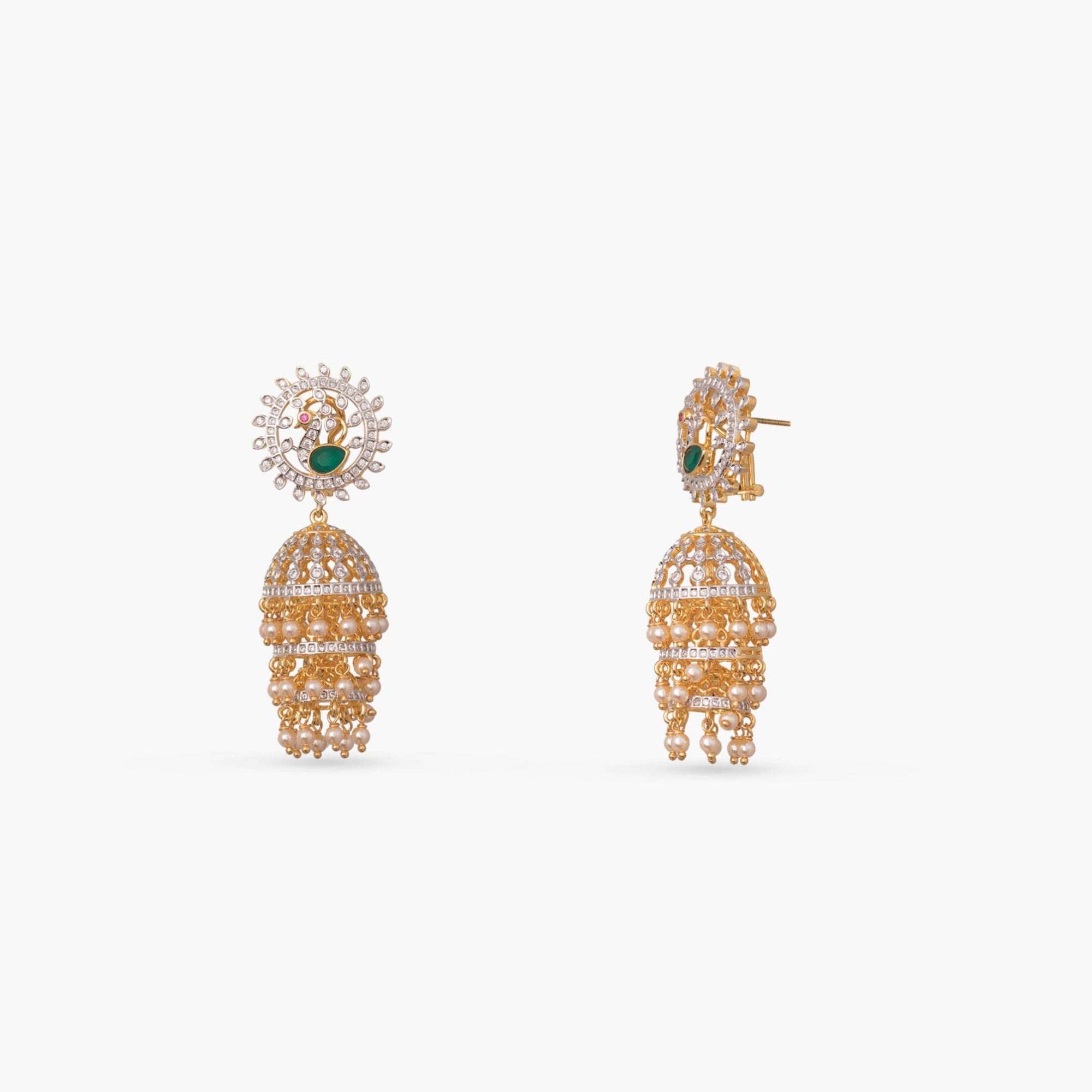 Aarvi CZ Silver Necklace Set