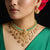 Lakshmi Cascade CZ Silver Necklace Set