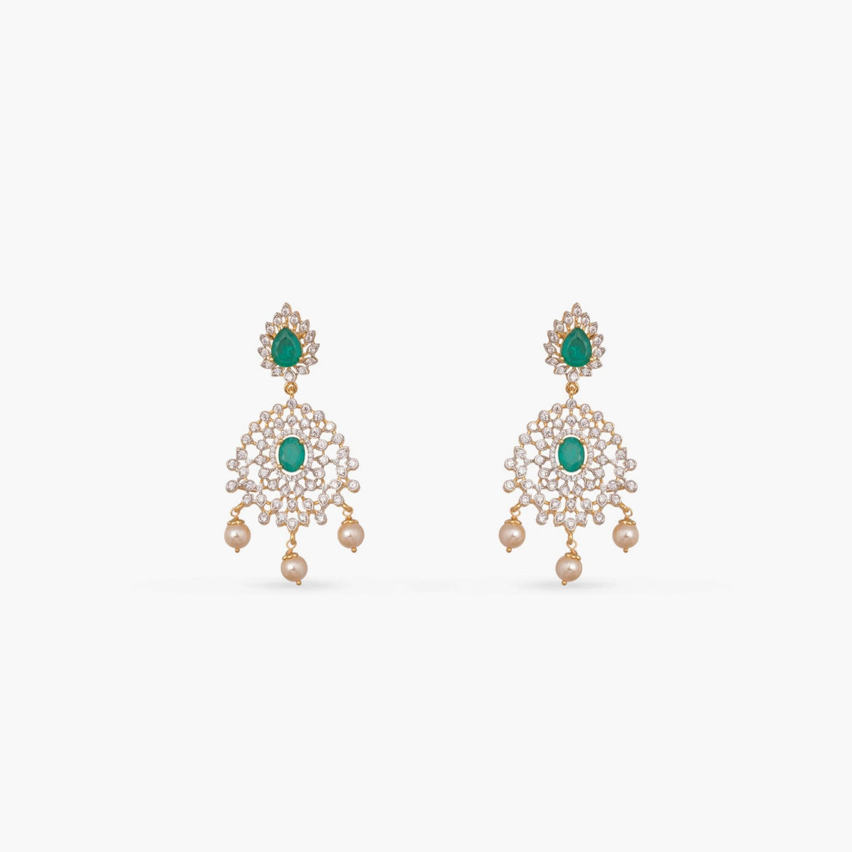 Necklace Rhea Double Layered CZ Silver Necklace Set