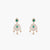 Rhea Double Layered CZ Silver Necklace Set