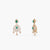 Rhea Double Layered CZ Silver Necklace Set