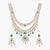 Rhea Double Layered CZ Silver Necklace Set