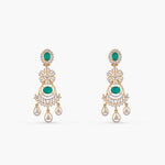 Necklace Pushpa Floral Layered CZ Silver Necklace Set