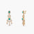 Pushpa Floral Layered CZ Silver Necklace Set