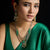 Pushpa Floral Layered CZ Silver Necklace Set