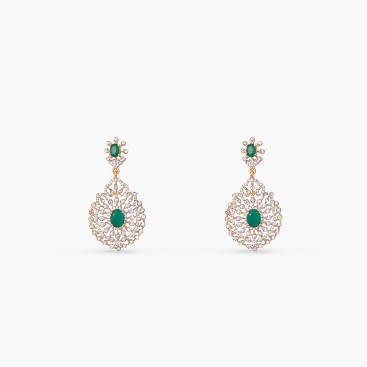Necklace Aarika Layered CZ Silver Necklace Set
