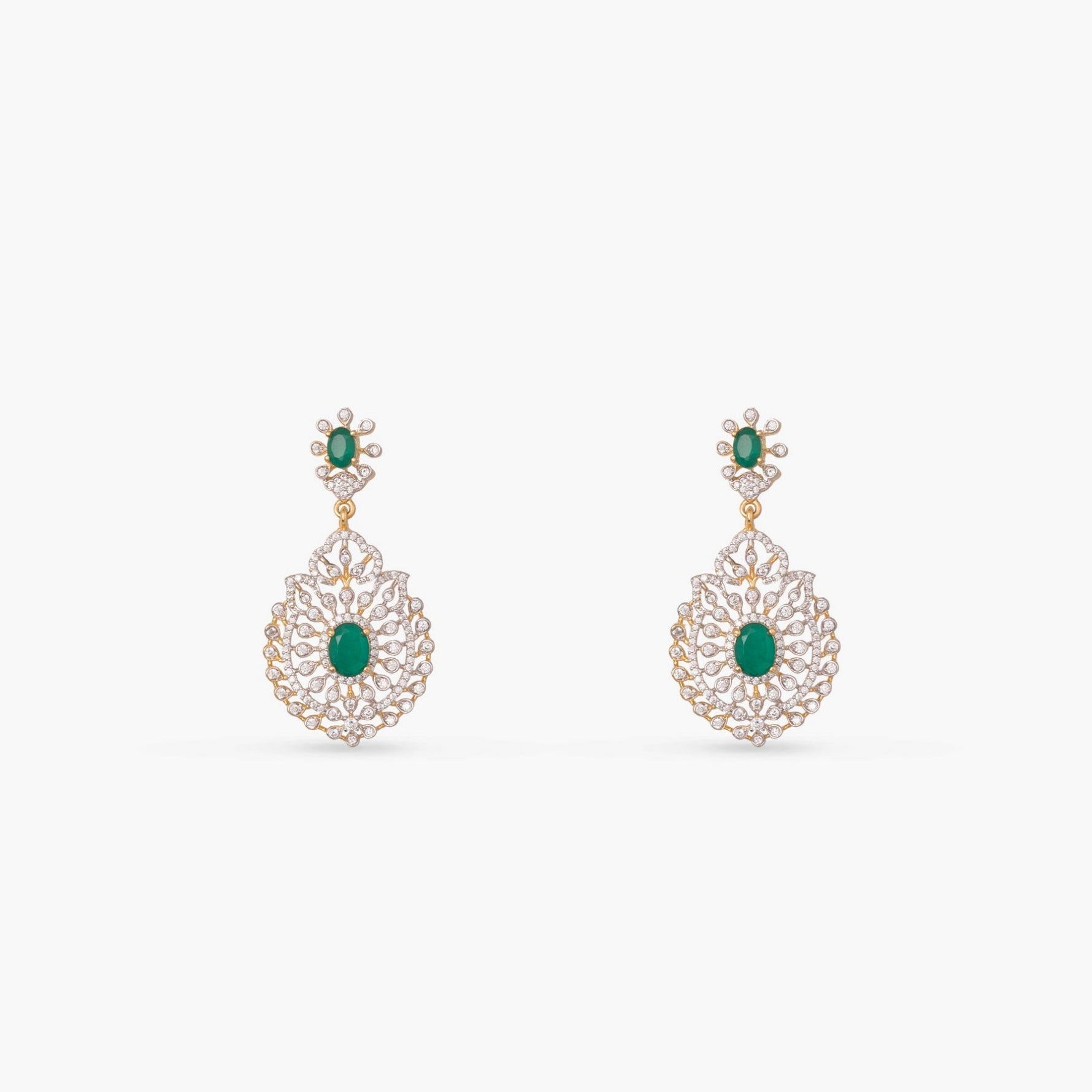 Necklace Aarika Layered CZ Silver Necklace Set