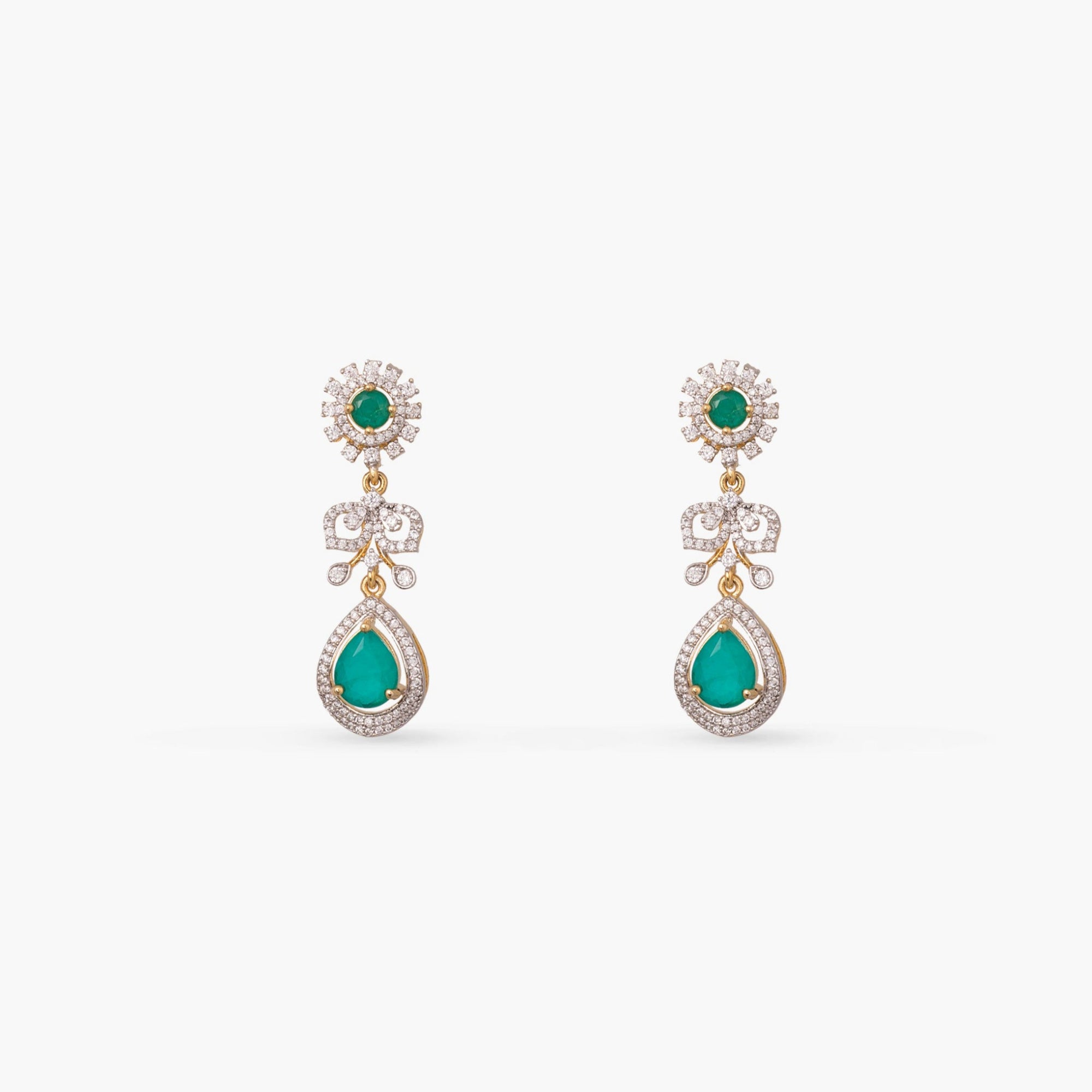 Navya CZ Silver Necklace Set