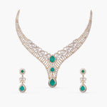 Necklace Navya CZ Silver Necklace Set
