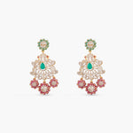 Sitara CZ Layered Silver Necklace Set