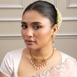 Evara CZ Silver Necklace Set