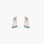 Aveline Emerald CZ Silver Necklace Set