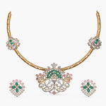 Avira CZ Silver Necklace Set