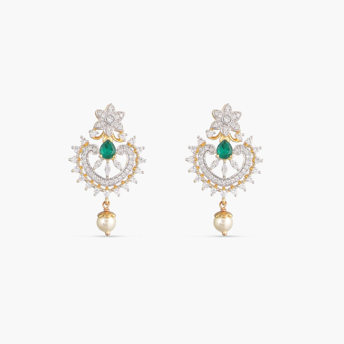 Necklaces Aditi CZ Silver Necklace Set