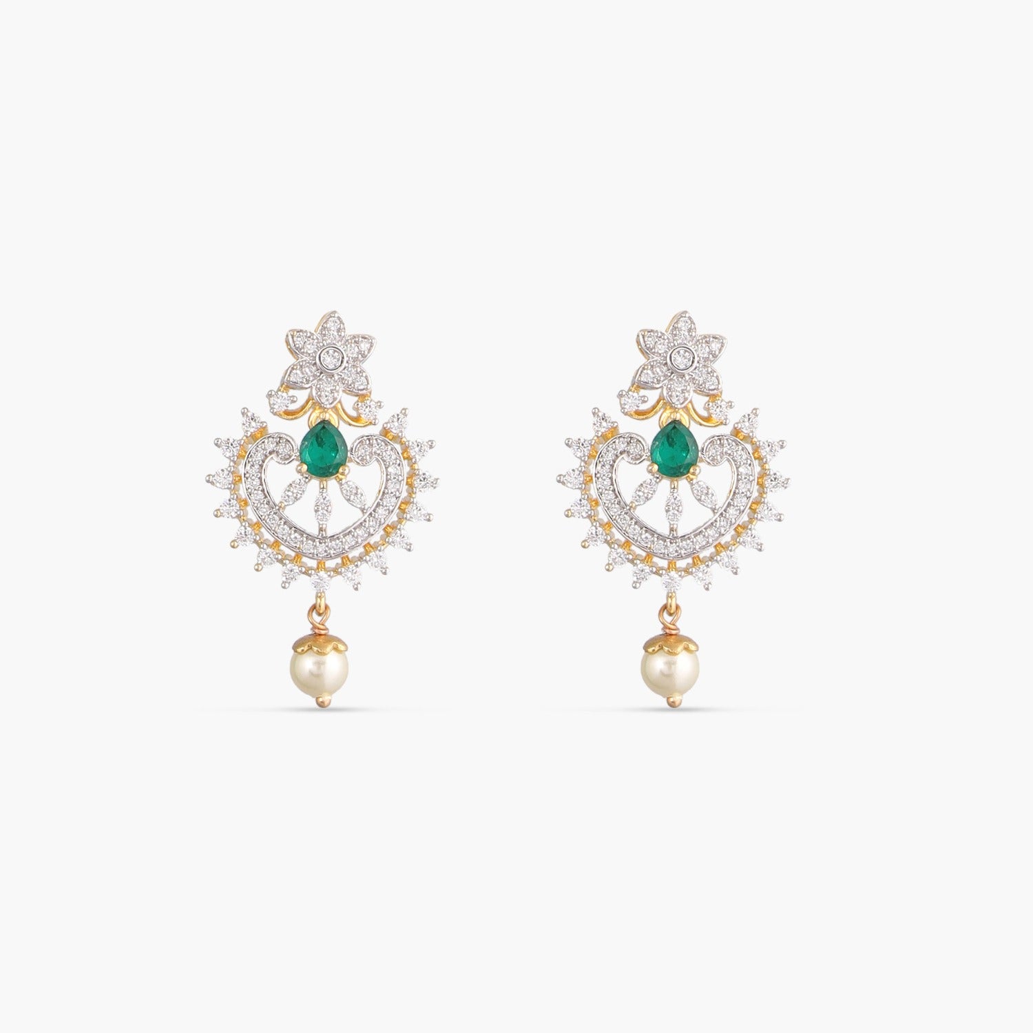 Necklaces Aditi CZ Silver Necklace Set