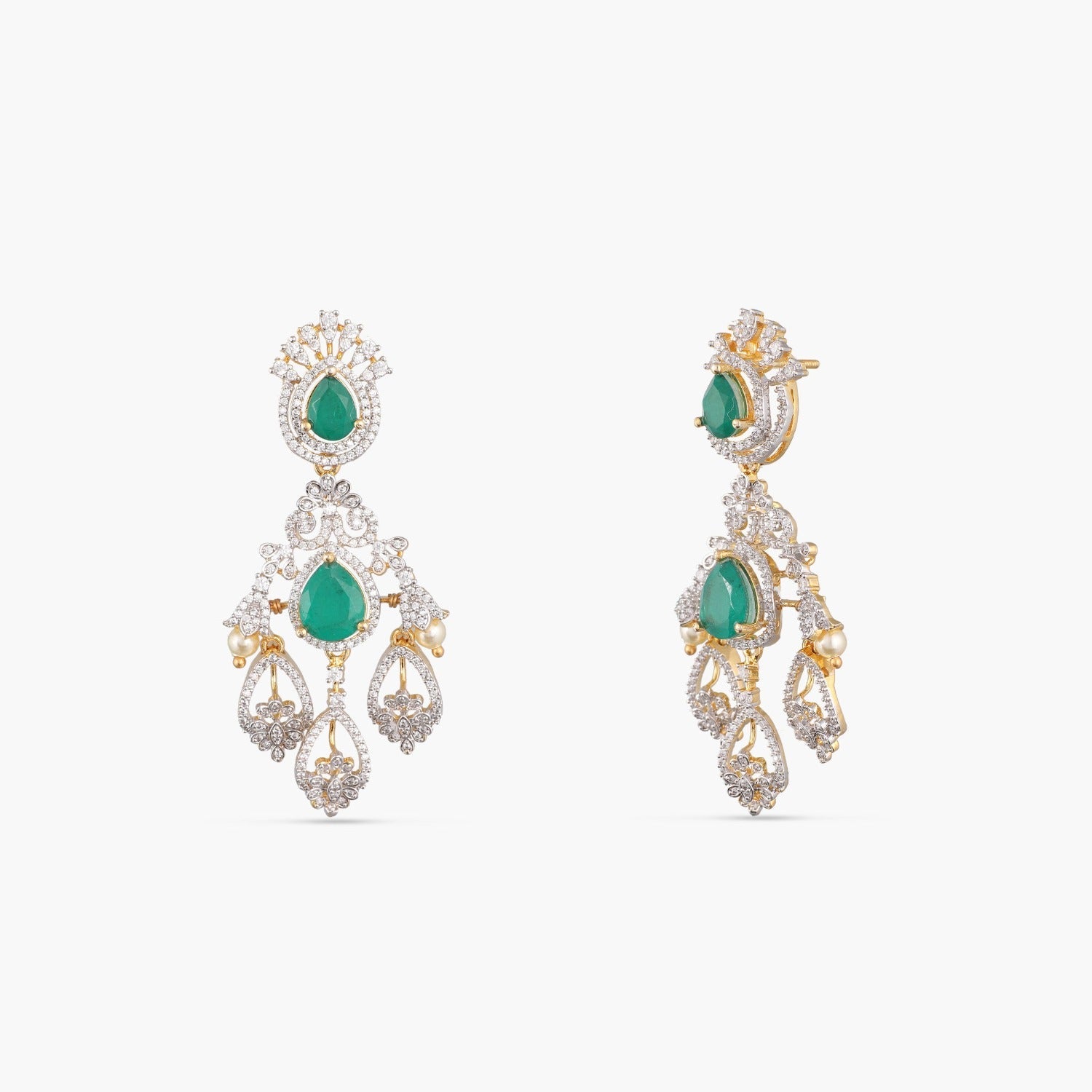 Necklaces Ridhi CZ Silver Necklace Set