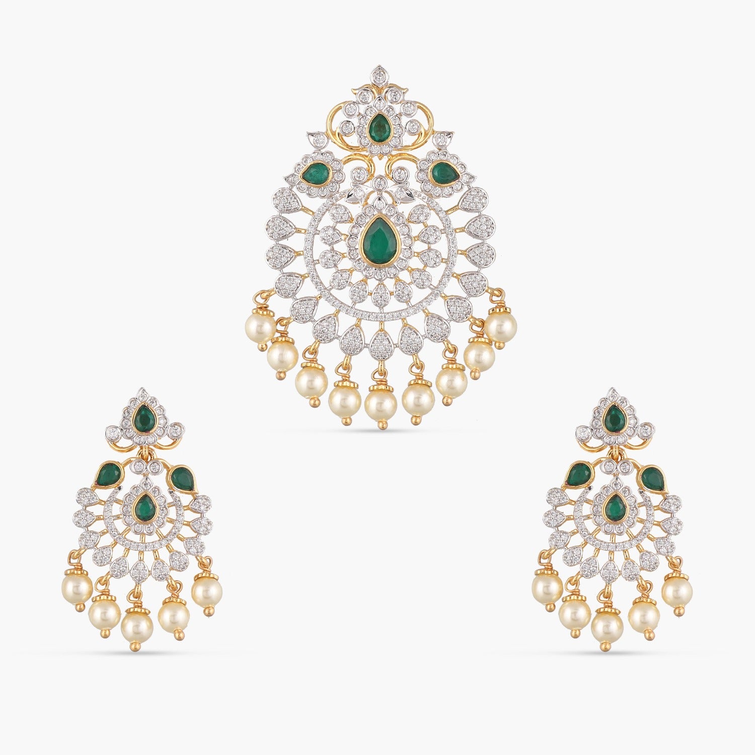 Pendants Cora CZ Silver Pendant Set