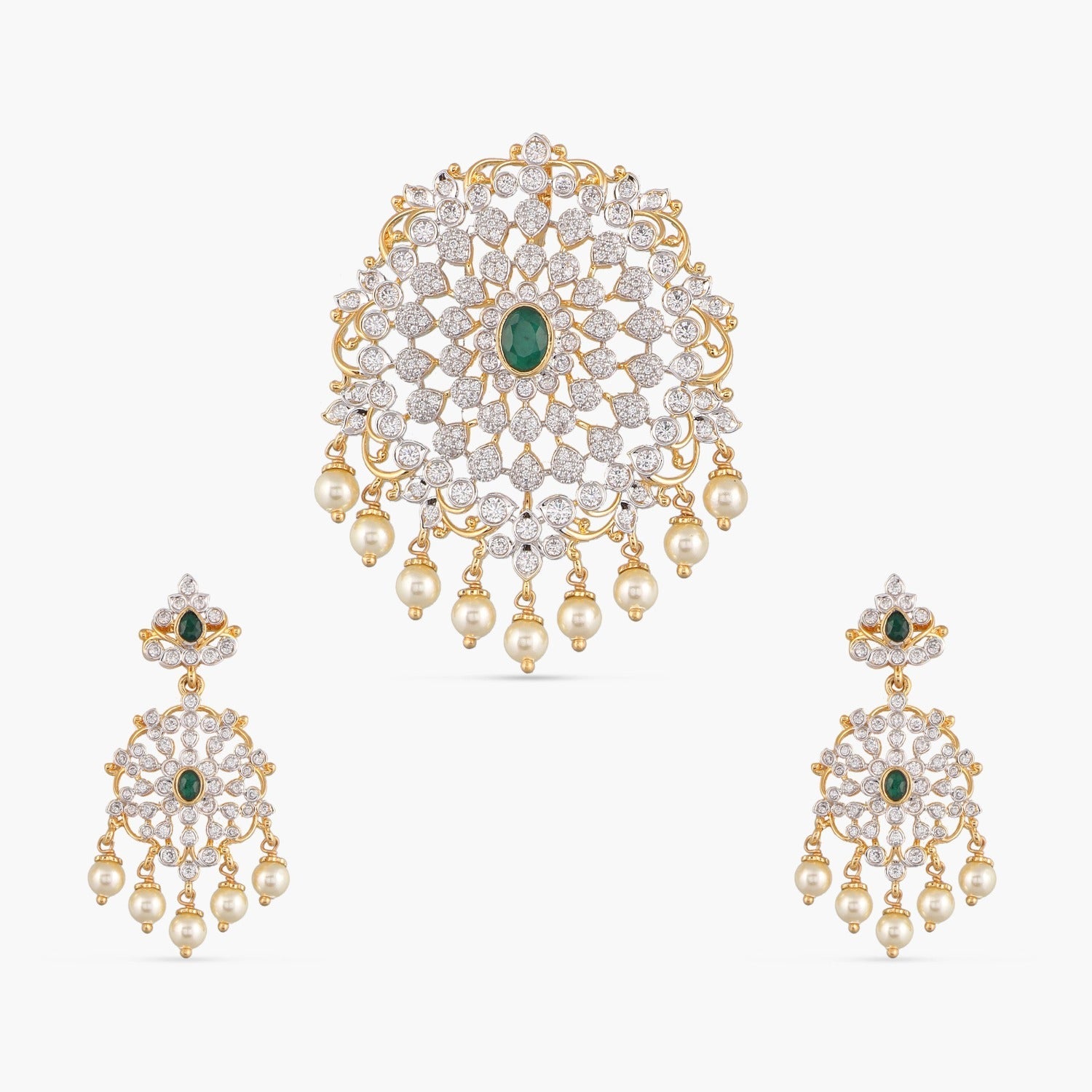 Pendants Emilia CZ Silver Pendant Set