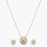 Pendants Halo Shine CZ Silver Pendant Set