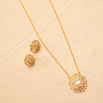 Pendants Halo Shine CZ Silver Pendant Set