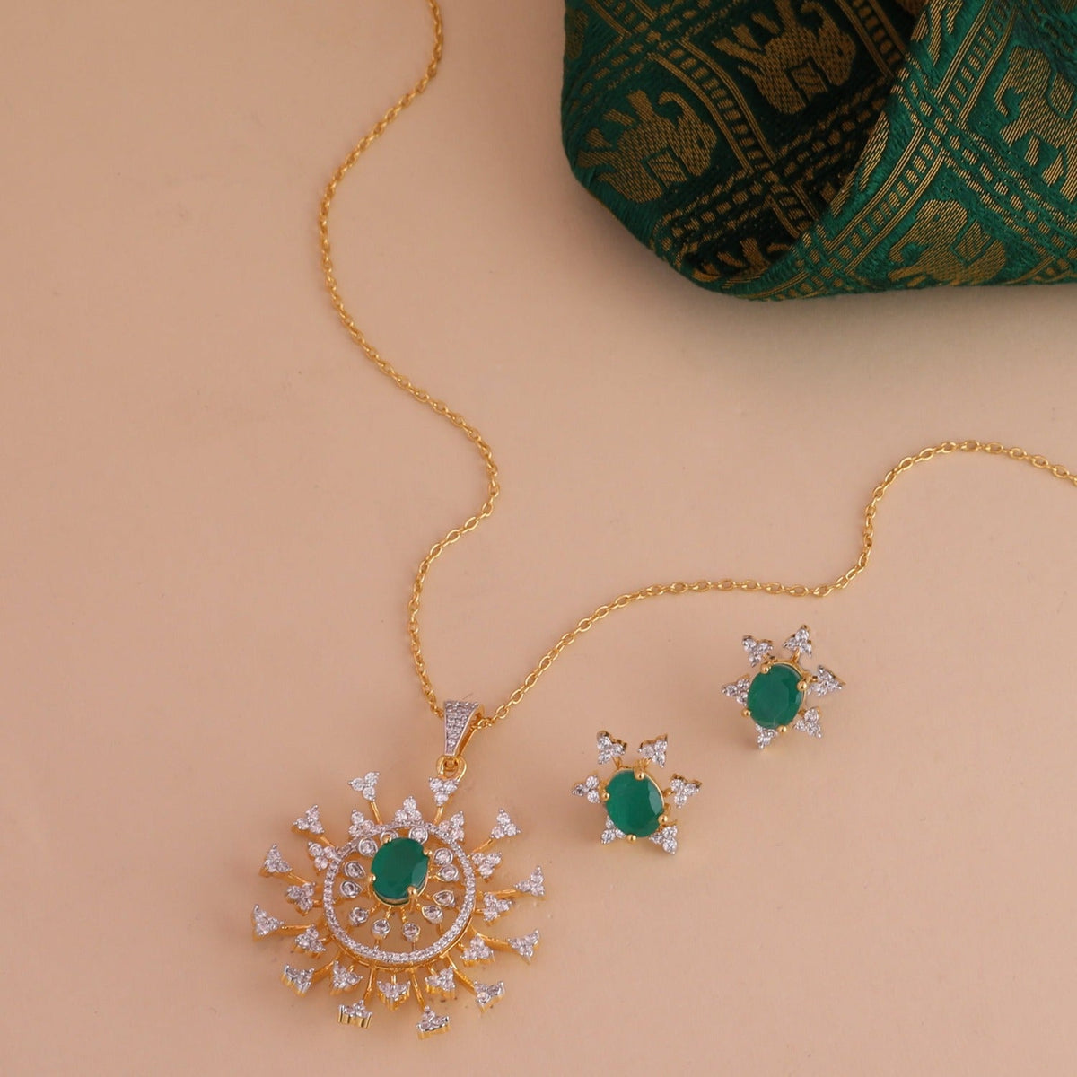 Pendants Celeste CZ Silver Pendant Set