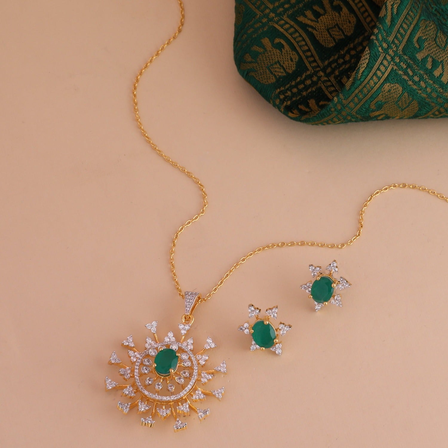 Pendants Celeste CZ Silver Pendant Set