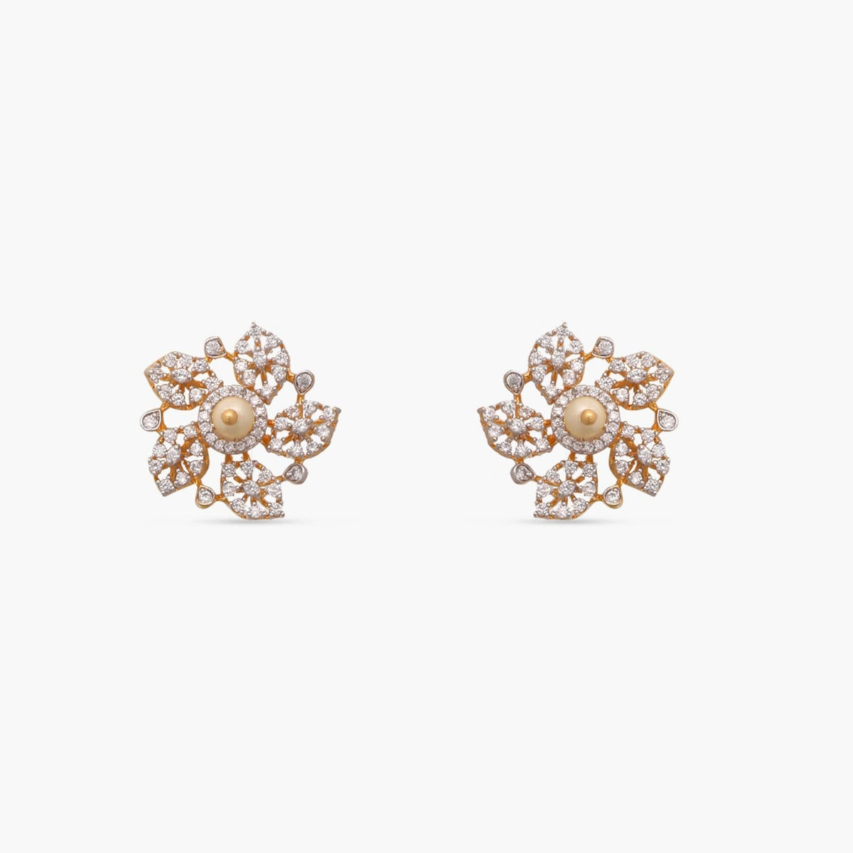 Pendants Floral Fiesta CZ Silver Pendant Set