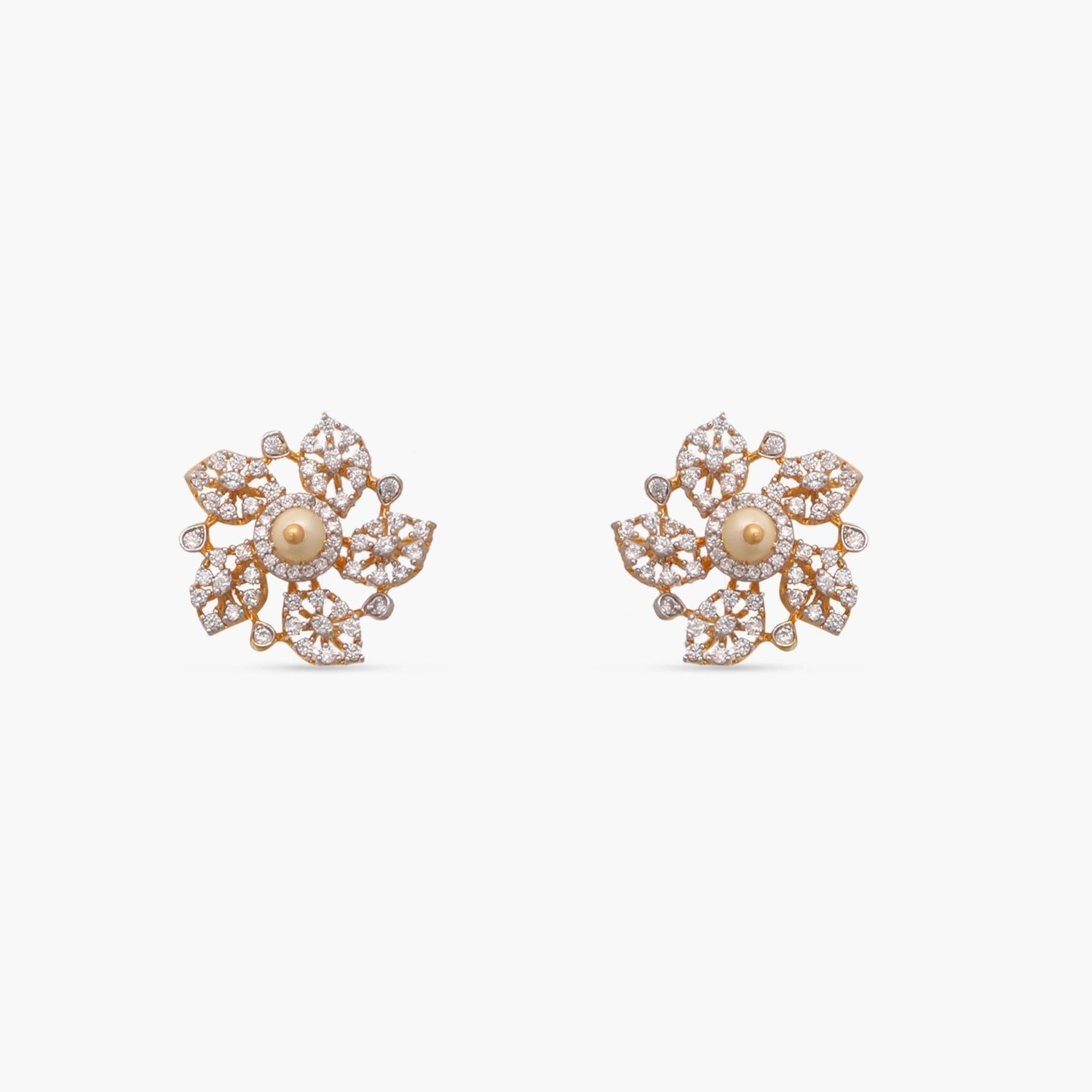 Pendants Floral Fiesta CZ Silver Pendant Set