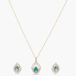 Pendants Elysian Elegance CZ Silver Pendant Set