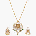 Pendants Vibha Antique CZ Silver Pendant Set