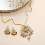Pendants Vibha Antique CZ Silver Pendant Set