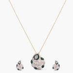 Pendants Peacock Majesty CZ Silver Pendant Set