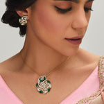 Pendants Peacock Majesty CZ Silver Pendant Set