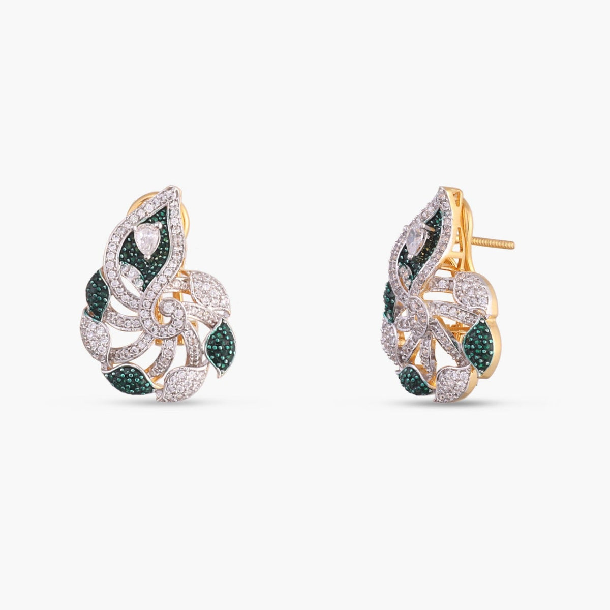 Pendants Peacock Majesty CZ Silver Pendant Set