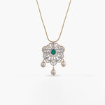 Pendants Pratyusha CZ Silver Pendant Necklace