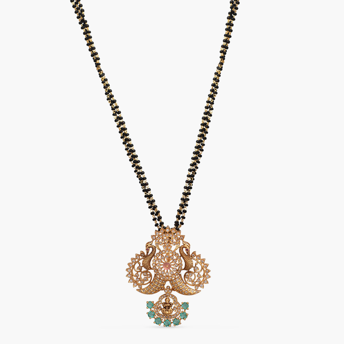 Mayura Temple Silver Mangalsutra