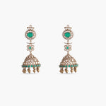 Earrings Urmila Moissanite Silver Jhumkis