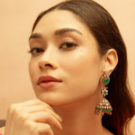 Earrings Urmila Moissanite Silver Jhumkis