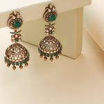 Earrings Urmila Moissanite Silver Jhumkis
